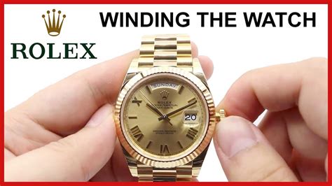 how to wind up a rolex